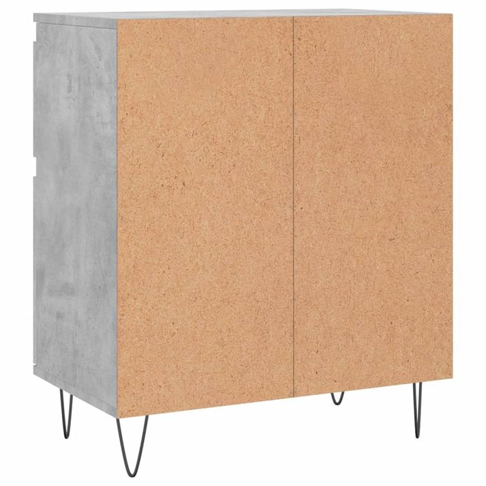 Buffet Gris béton 60x35x70 cm Bois d'ingénierie - Photo n°8