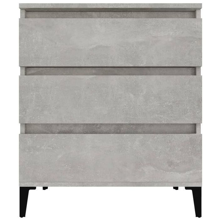 Buffet Gris béton 60x35x70 cm Bois d'ingénierie - Photo n°5