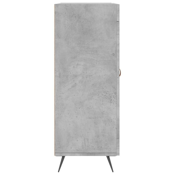 Buffet gris béton 69,5x34x90 cm bois d'ingénierie - Photo n°7