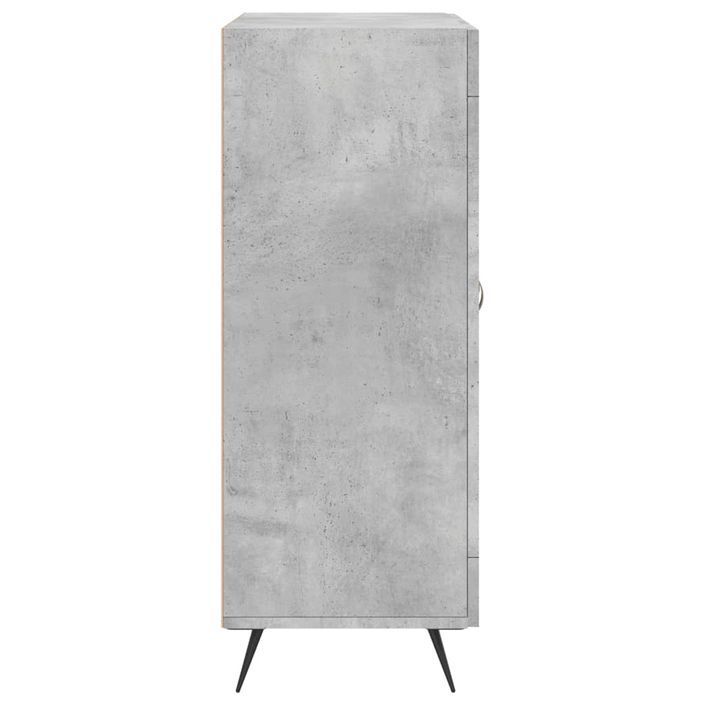 Buffet gris béton 69,5x34x90 cm bois d'ingénierie - Photo n°7