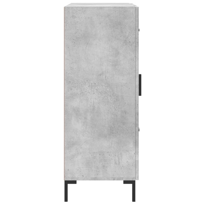 Buffet gris béton 69,5x34x90 cm bois d'ingénierie - Photo n°7