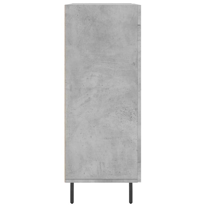 Buffet gris béton 69,5x34x90 cm bois d'ingénierie - Photo n°7