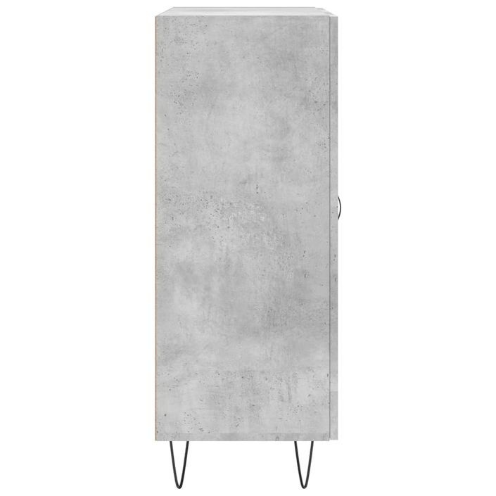 Buffet gris béton 69,5x34x90 cm bois d'ingénierie - Photo n°7