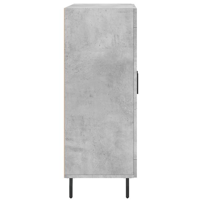 Buffet gris béton 69,5x34x90 cm bois d'ingénierie - Photo n°7