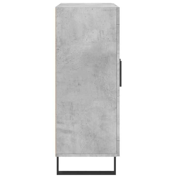 Buffet gris béton 69,5x34x90 cm bois d'ingénierie - Photo n°7