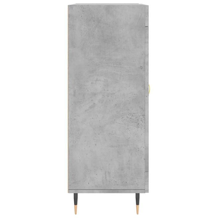 Buffet gris béton 69,5x34x90 cm bois d'ingénierie - Photo n°7