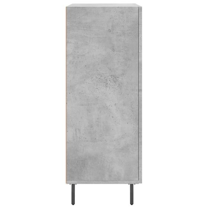 Buffet gris béton 69,5x34x90 cm bois d'ingénierie - Photo n°7