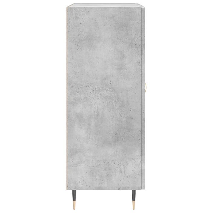 Buffet gris béton 69,5x34x90 cm bois d'ingénierie - Photo n°7