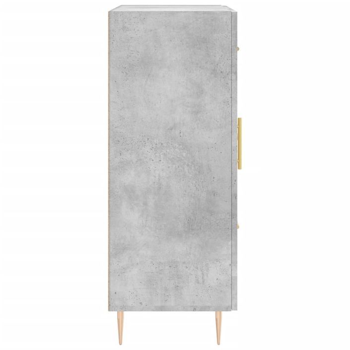 Buffet gris béton 69,5x34x90 cm bois d'ingénierie - Photo n°7