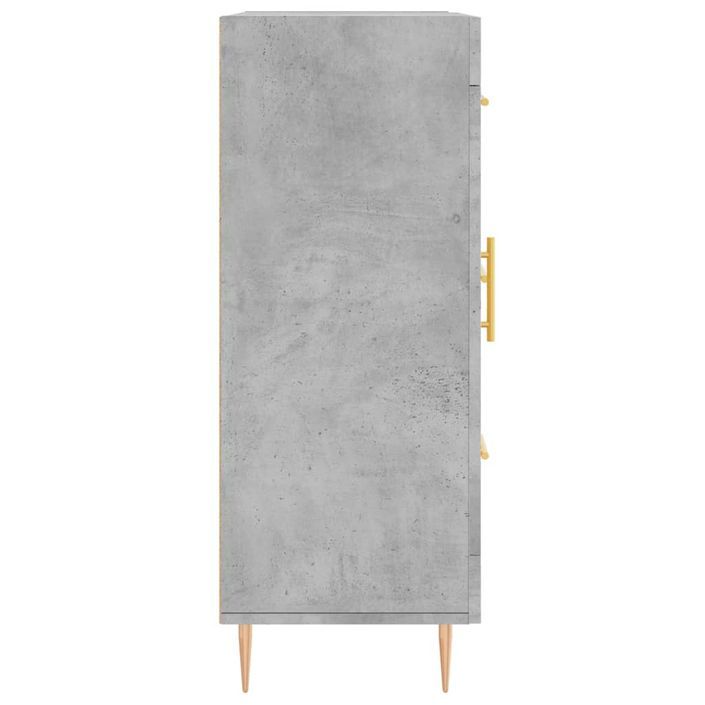 Buffet gris béton 69,5x34x90 cm bois d'ingénierie - Photo n°7