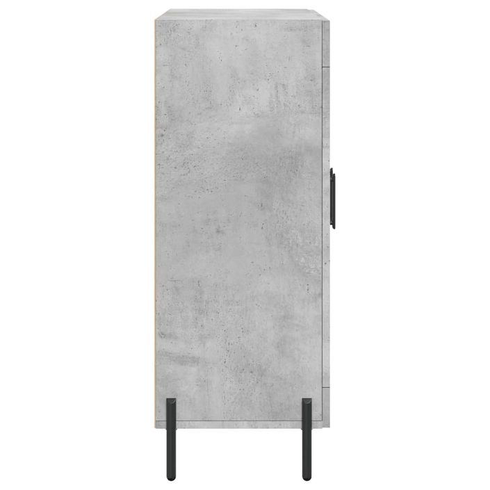 Buffet gris béton 69,5x34x90 cm bois d'ingénierie - Photo n°7