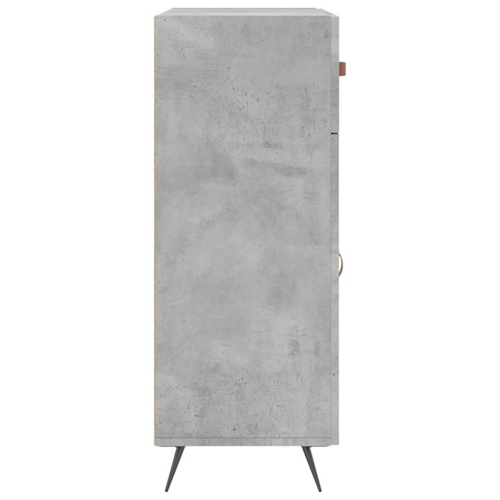 Buffet gris béton 69,5x34x90 cm bois d'ingénierie - Photo n°7