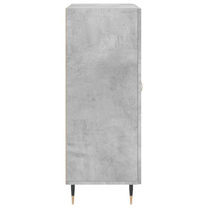 Buffet gris béton 69,5x34x90 cm bois d'ingénierie - Photo n°7