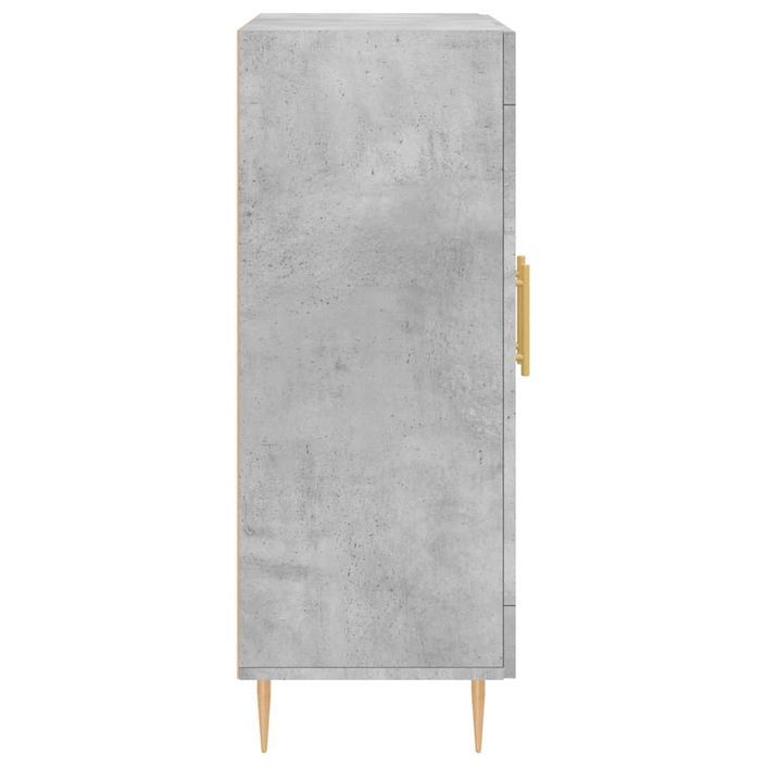 Buffet gris béton 69,5x34x90 cm bois d'ingénierie - Photo n°7