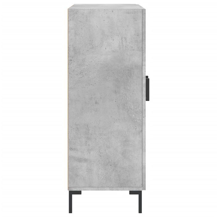 Buffet gris béton 69,5x34x90 cm bois d'ingénierie - Photo n°7