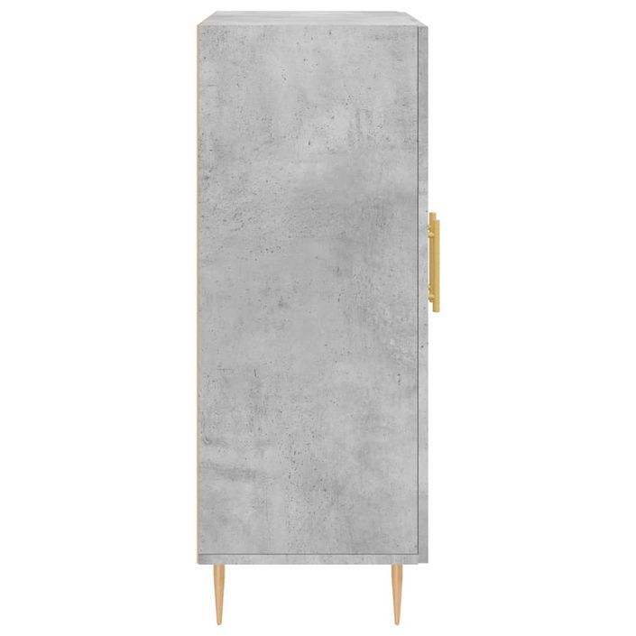 Buffet gris béton 69,5x34x90 cm bois d'ingénierie - Photo n°7