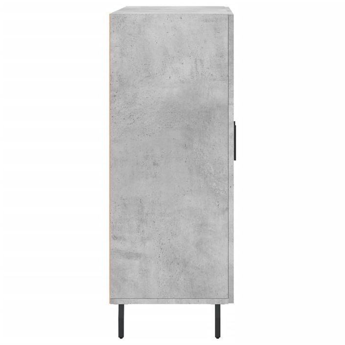 Buffet gris béton 69,5x34x90 cm bois d'ingénierie - Photo n°7