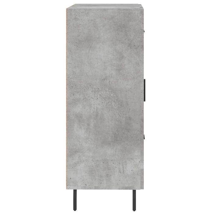 Buffet gris béton 69,5x34x90 cm bois d'ingénierie - Photo n°7