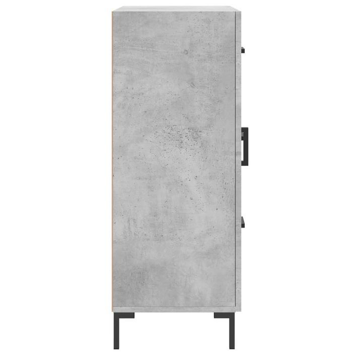 Buffet gris béton 69,5x34x90 cm bois d'ingénierie - Photo n°7