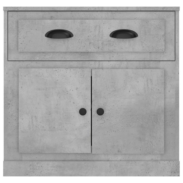 Buffet gris béton 70x35,5x67,5 cm bois d'ingénierie - Photo n°6