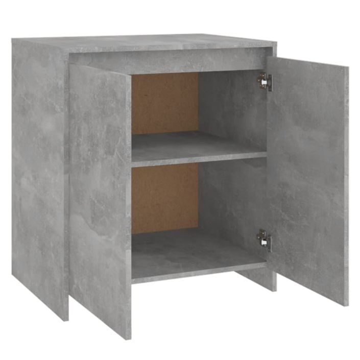 Buffet Gris béton 70x40x73,5 cm - Photo n°8