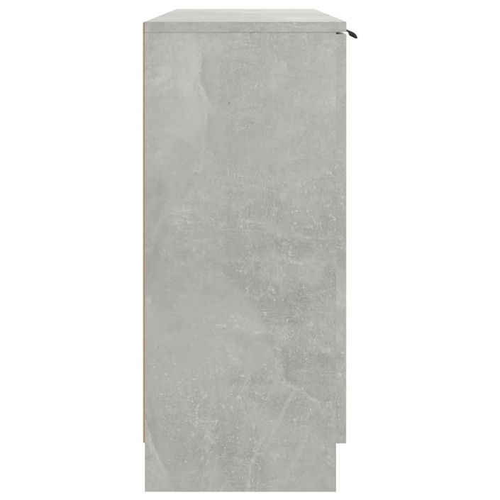 Buffet Gris béton 90,5x30x70 cm Bois d'ingénierie - Photo n°6