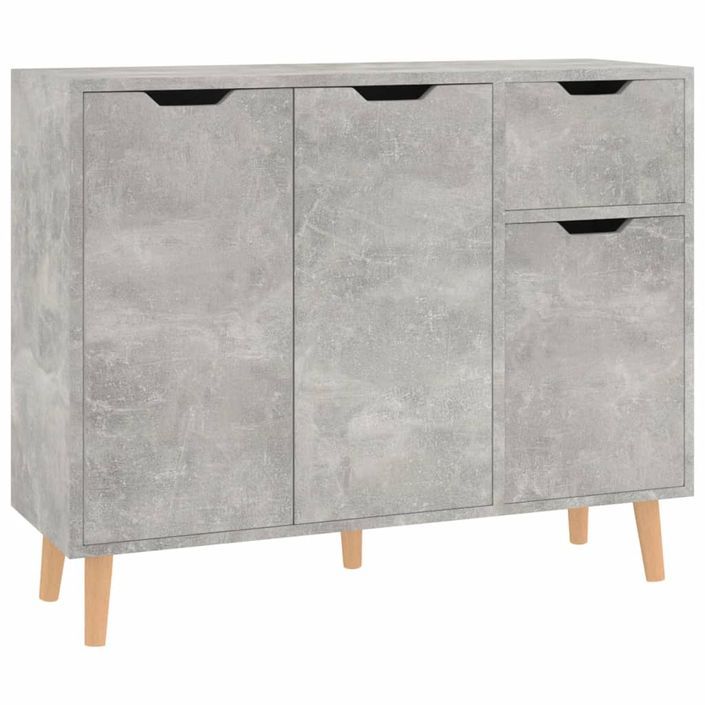 Buffet Gris béton 90x30x72 cm - Photo n°1