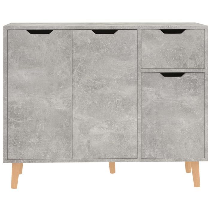 Buffet Gris béton 90x30x72 cm - Photo n°2