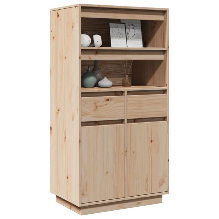 Buffet haut 60x40x116,5 cm Bois massif de pin - Photo n°4