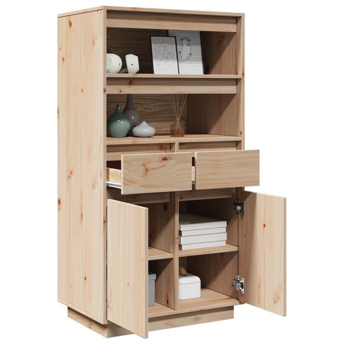 Buffet haut 60x40x116,5 cm Bois massif de pin - Photo n°8