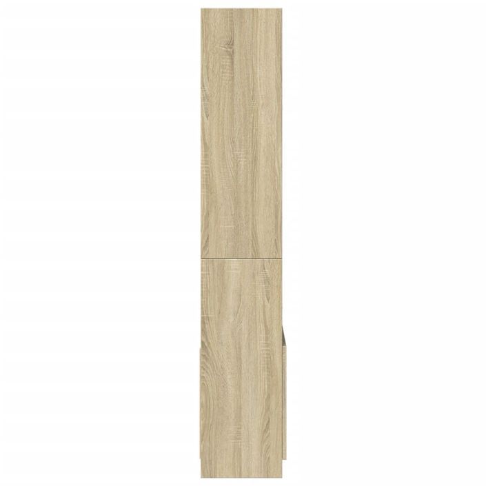 Buffet haut 63x33x180 cm chêne sonoma bois d'ingénierie - Photo n°6