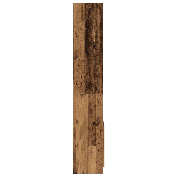 Buffet haut 63x33x180 cm vieux bois bois d'ingénierie - Photo n°6