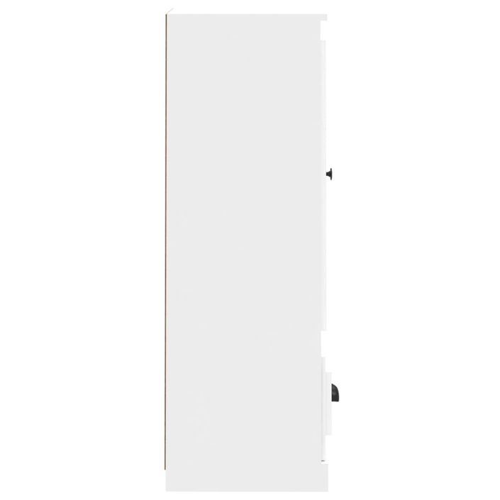 Buffet haut blanc 36x35,5x103,5 cm bois d'ingénierie - Photo n°6
