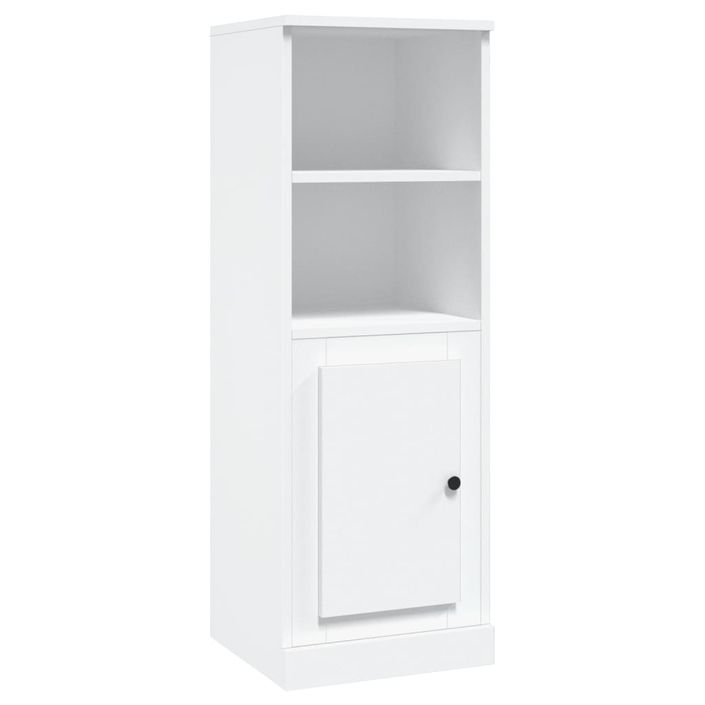 Buffet haut blanc 36x35,5x103,5 cm bois d'ingénierie - Photo n°1