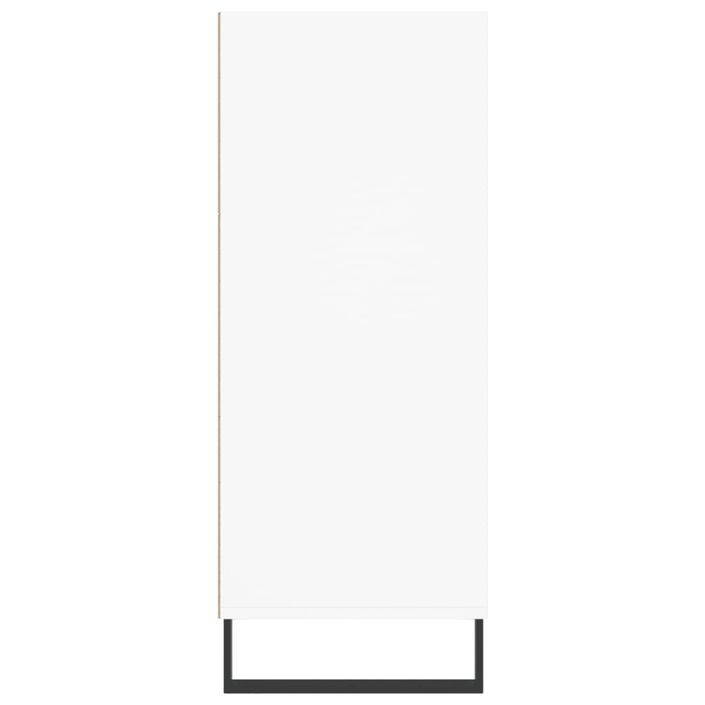 Buffet haut blanc 57x35x90 cm bois d'ingénierie - Photo n°5