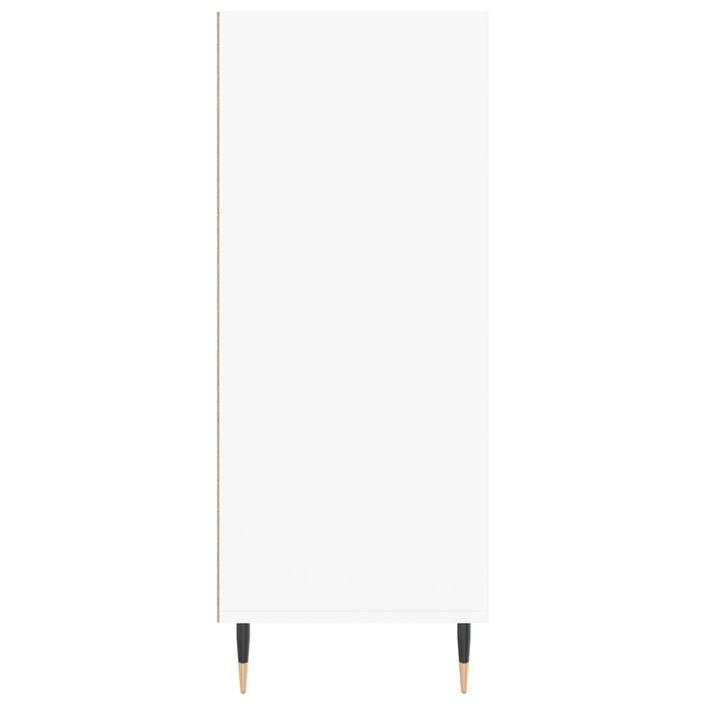 Buffet haut blanc 57x35x90 cm bois d'ingénierie - Photo n°5