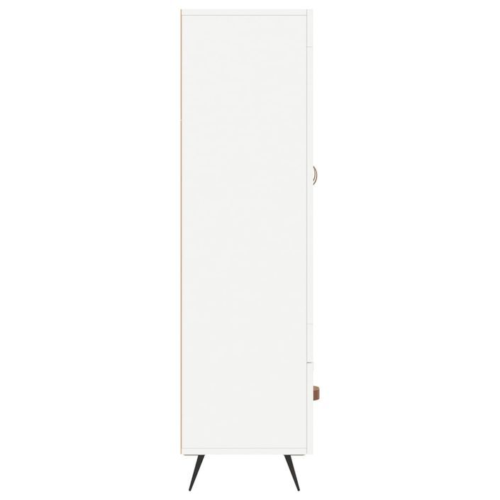 Buffet haut blanc 69,5x31x115 cm bois d'ingénierie - Photo n°7