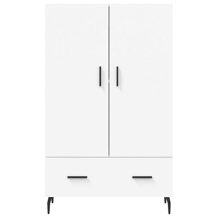 Buffet haut blanc 69,5x31x115 cm bois d'ingénierie - Photo n°6