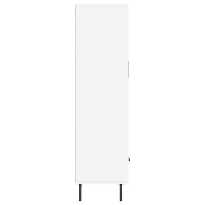 Buffet haut blanc 69,5x31x115 cm bois d'ingénierie - Photo n°7