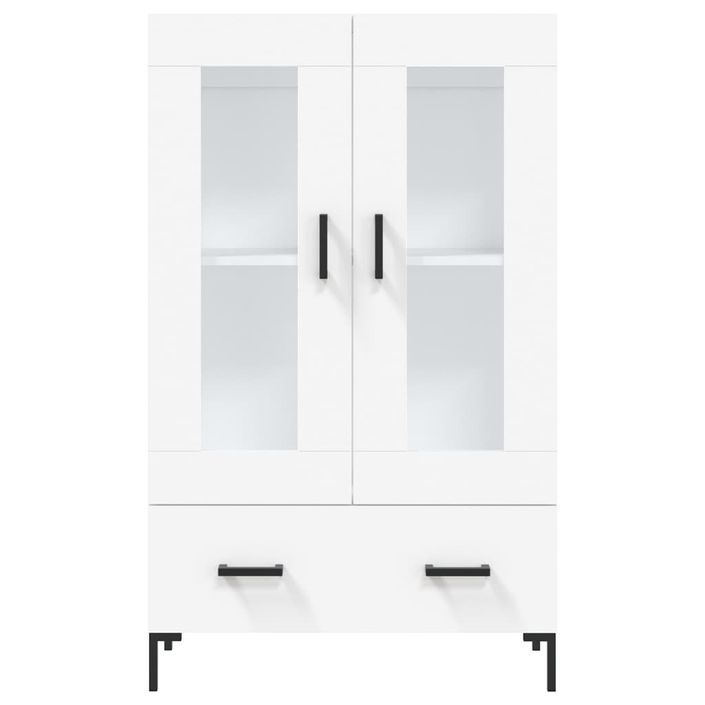 Buffet haut blanc 69,5x31x115 cm bois d'ingénierie - Photo n°6