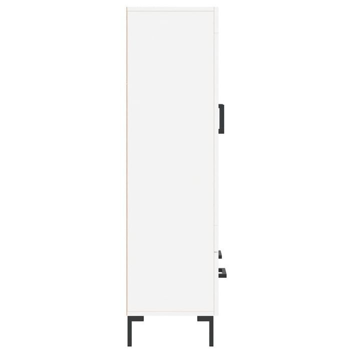 Buffet haut blanc 69,5x31x115 cm bois d'ingénierie - Photo n°7