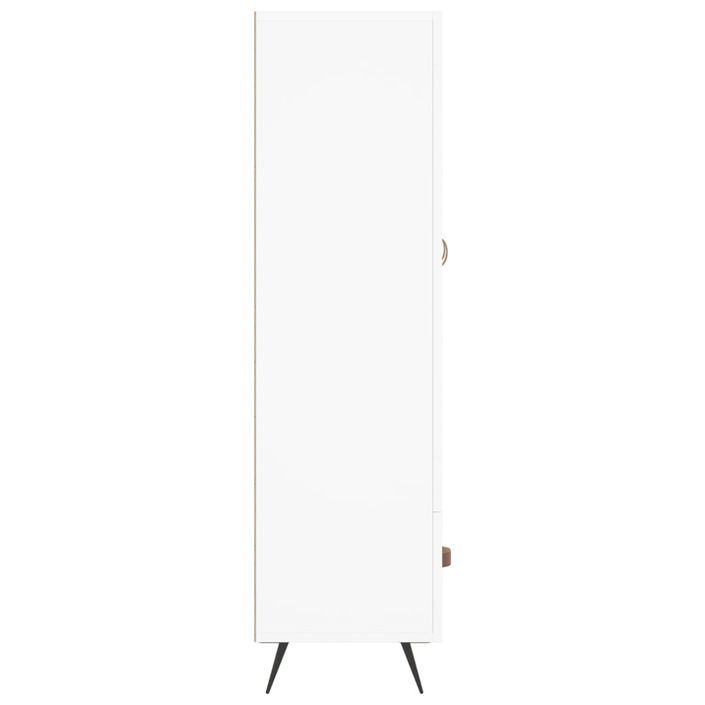 Buffet haut blanc 69,5x31x115 cm bois d'ingénierie - Photo n°7