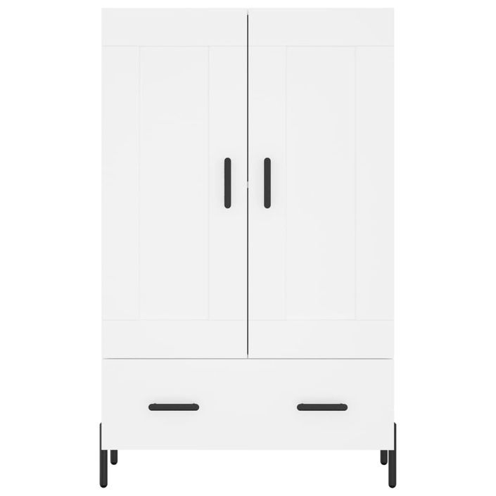 Buffet haut blanc 69,5x31x115 cm bois d'ingénierie - Photo n°5