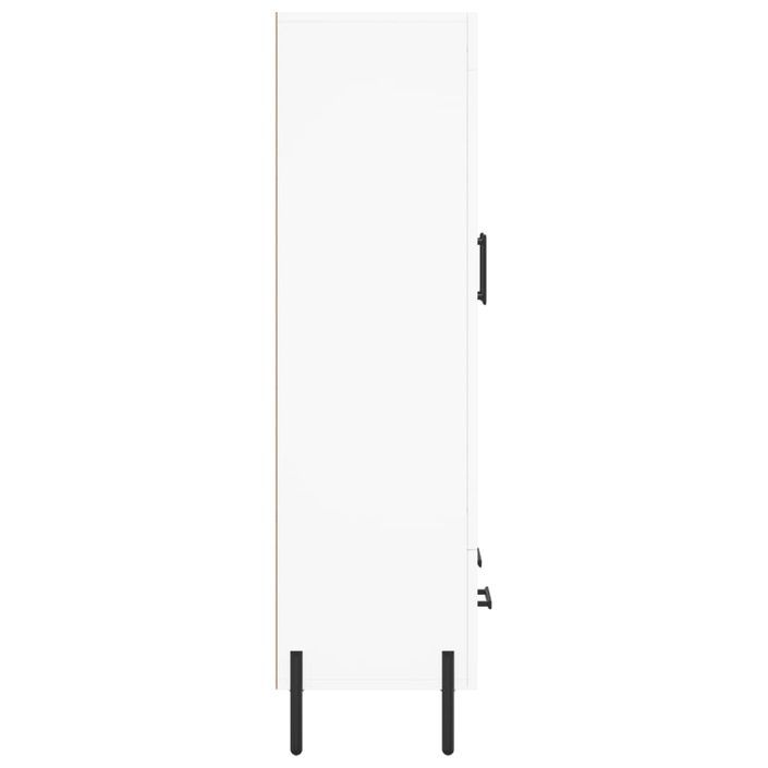 Buffet haut blanc 69,5x31x115 cm bois d'ingénierie - Photo n°7