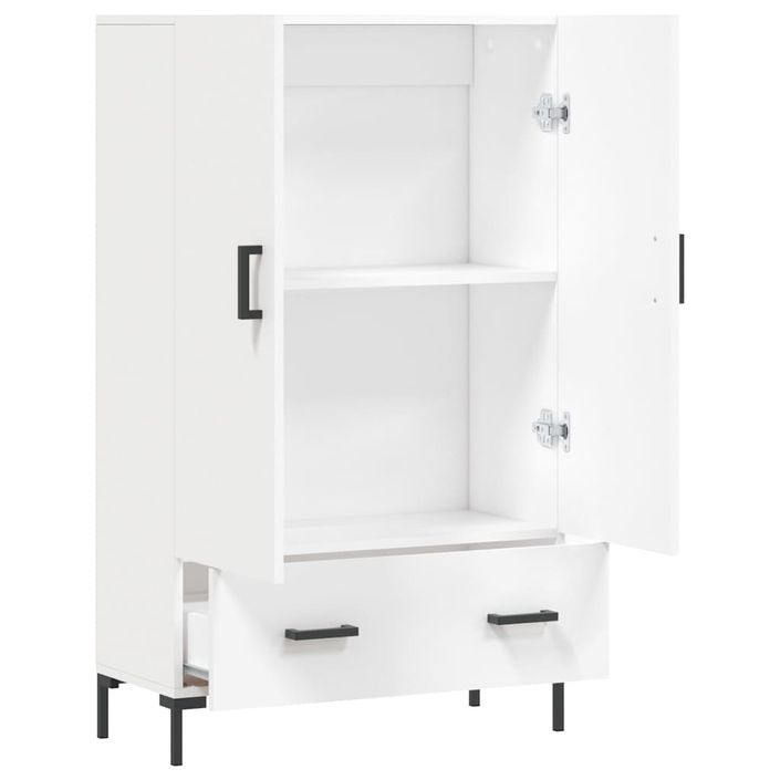 Buffet haut blanc 69,5x31x115 cm bois d'ingénierie - Photo n°5