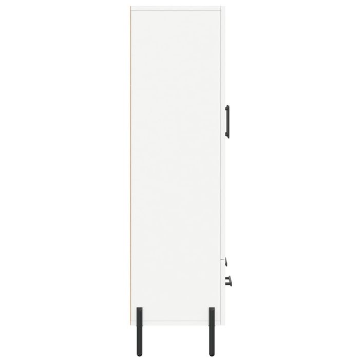 Buffet haut blanc 69,5x31x115 cm bois d'ingénierie - Photo n°7