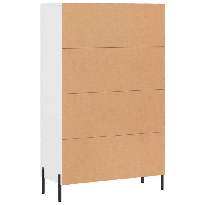 Buffet haut blanc 69,5x31x115 cm bois d'ingénierie - Photo n°8