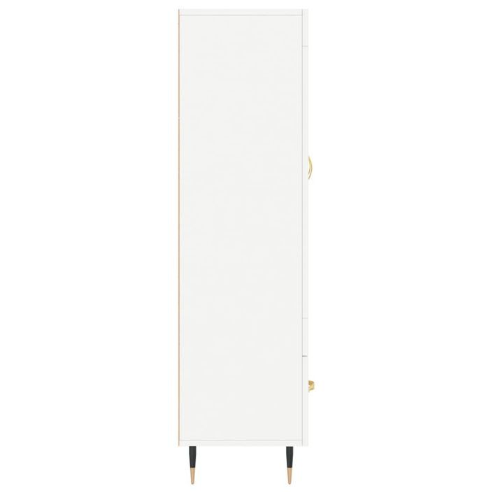 Buffet haut blanc 69,5x31x115 cm bois d'ingénierie - Photo n°7