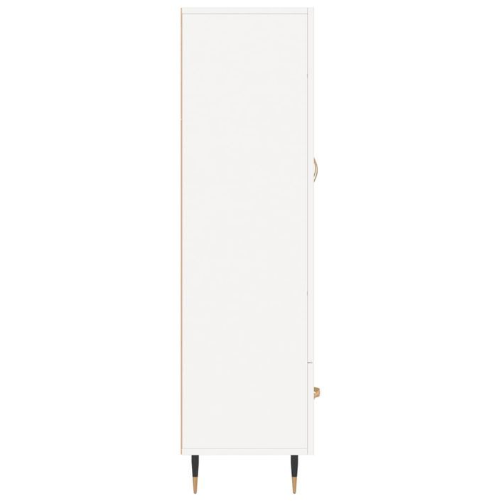 Buffet haut blanc 69,5x31x115 cm bois d'ingénierie - Photo n°7