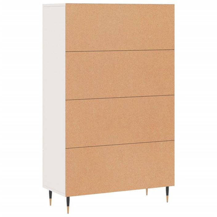 Buffet haut blanc 69,5x31x115 cm bois d'ingénierie - Photo n°8